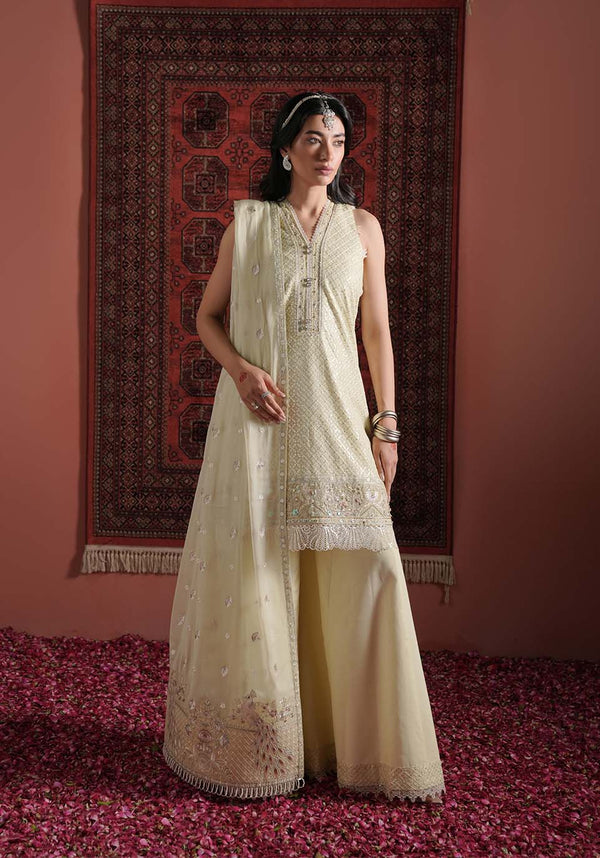 ZQL 004B HENA | Lakhnawi Festive Chiffon Collection '24 | Zarqash