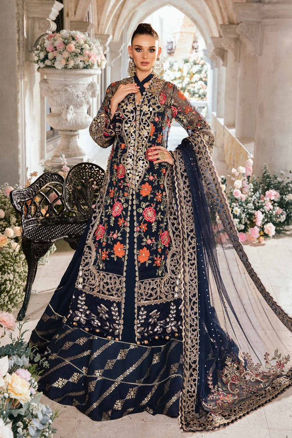 3 PIECE UNSTITCHED EMBROIDERED SUIT | BD-2808 | Maria.B.