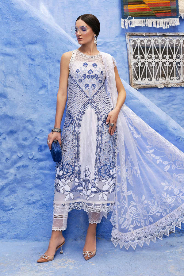 D-2510-A I 3 Piece Unstitched Embroidered Lawn Suit I Maria B