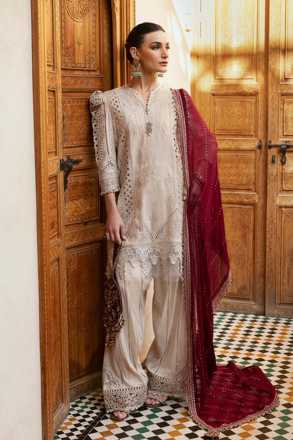 D-2511-B I 3 Piece Unstitched Embroidered Lawn Suit I Maria B