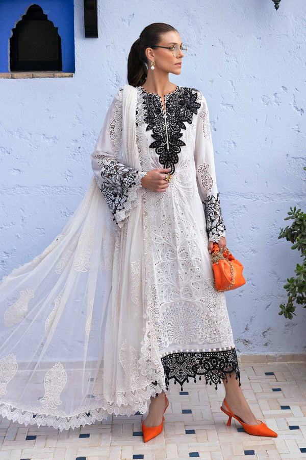 D-2505-A I 3 Piece Unstitched Embroidered Lawn Suit I Maria B