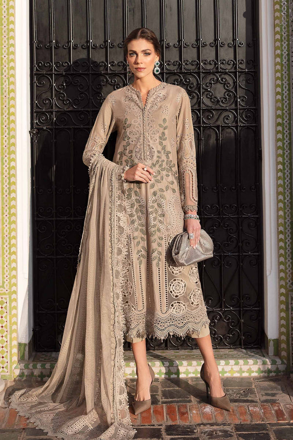 D-2503-A I 3 Piece Unstitched Embroidered Lawn Suit I Maria B